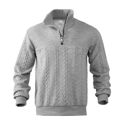 Breathable Quarter Zip Pullover Sweater - OutfitLondon