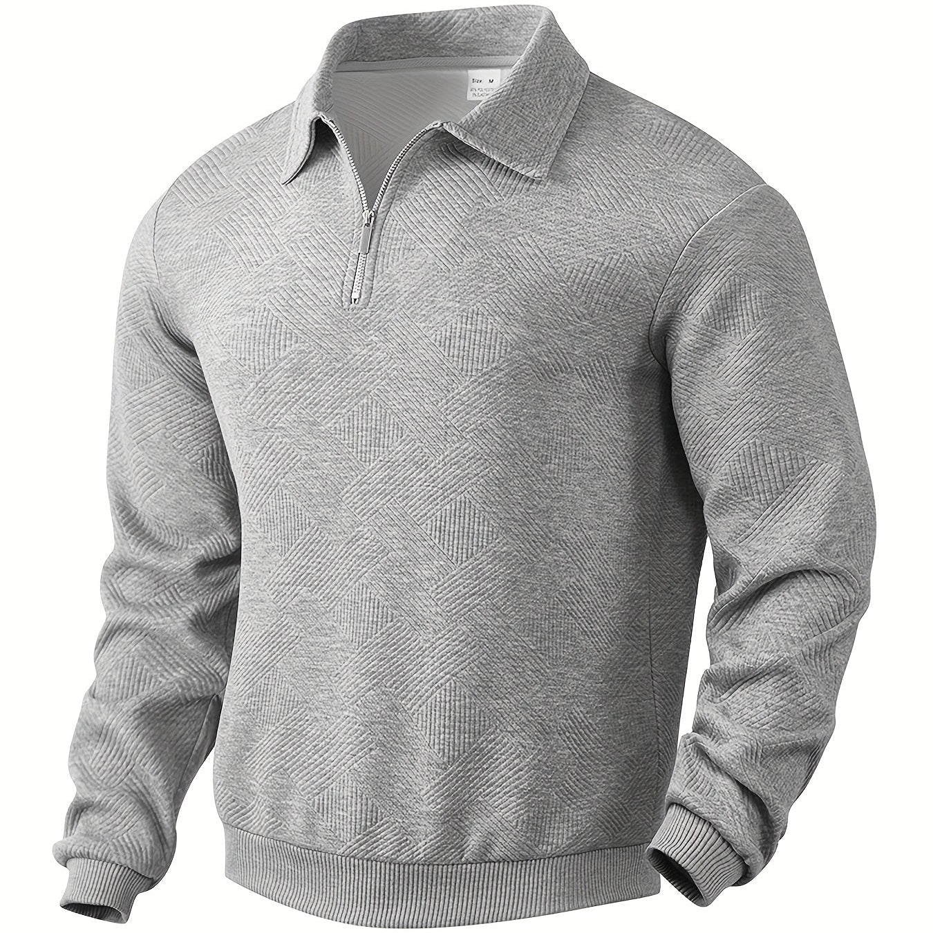Classic Crew Neck Quarter Zip Sweater