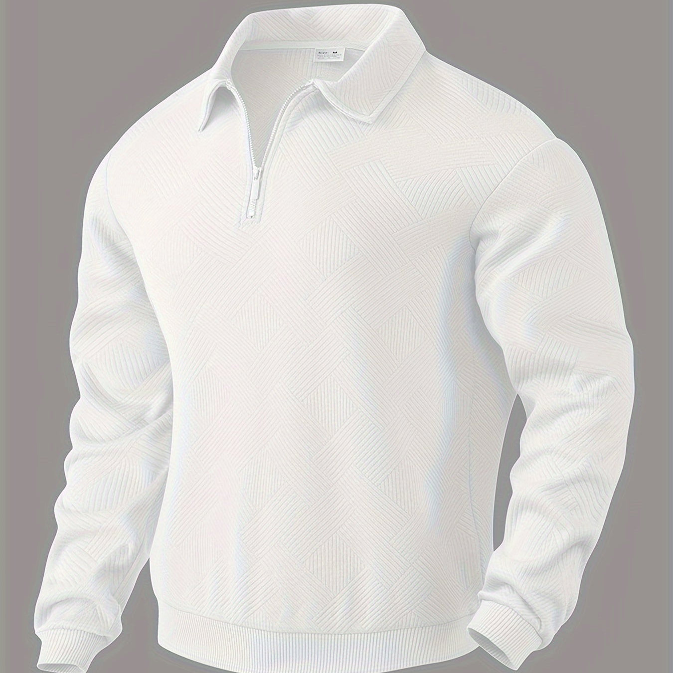 Classic Crew Neck Quarter Zip Sweater