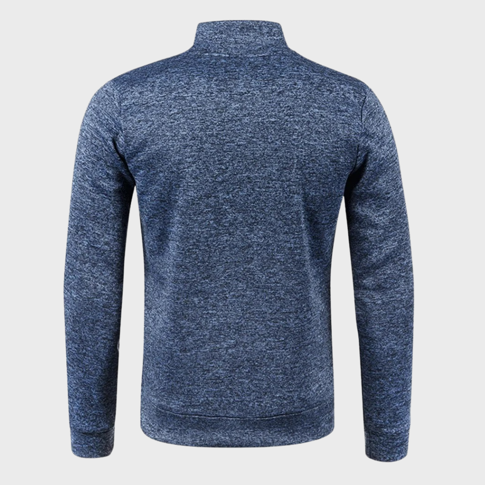 Relaxed Fit Quarter Zip Fleece Pullover
