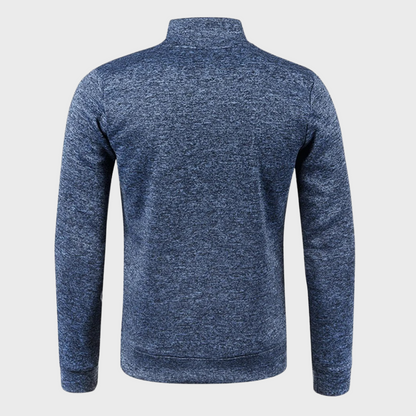 Men's Grey Quarter Zip Sweatshirt Pullover