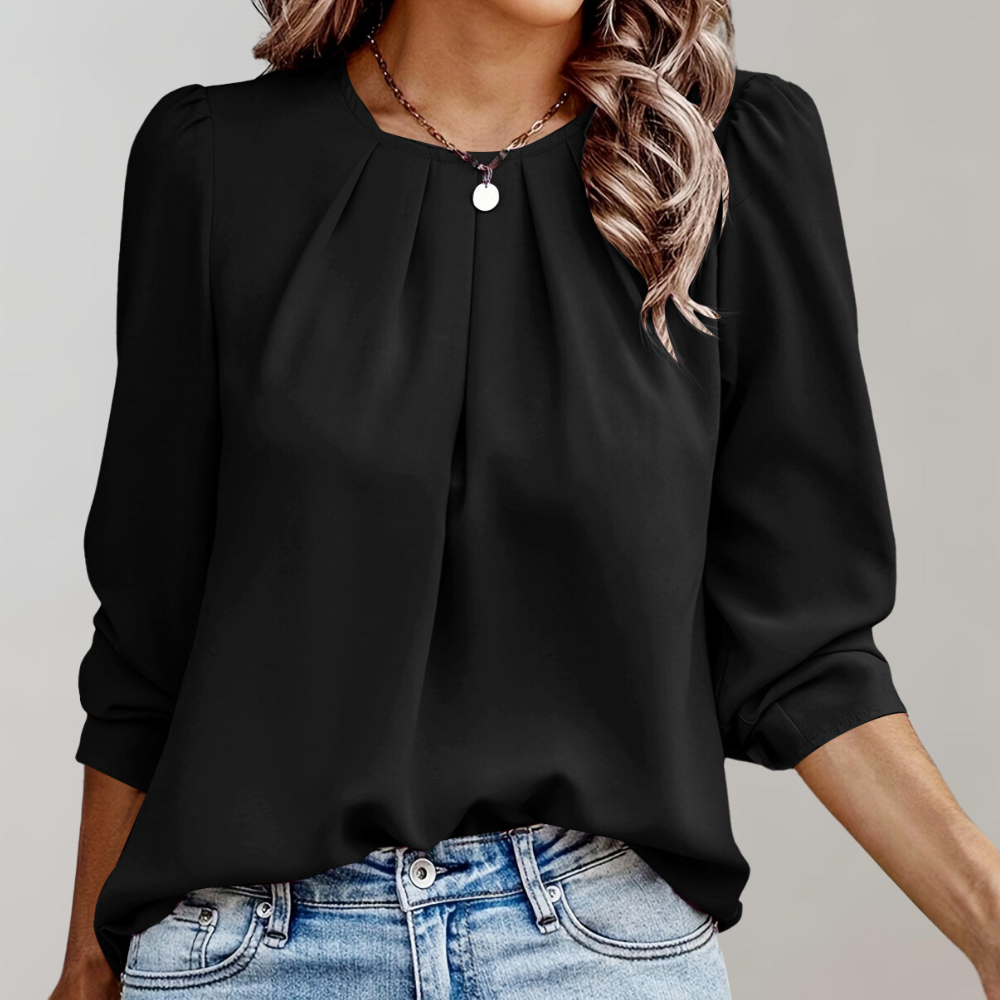 Chic Floral Puff Sleeve Women's Blouse - OutfitLondon