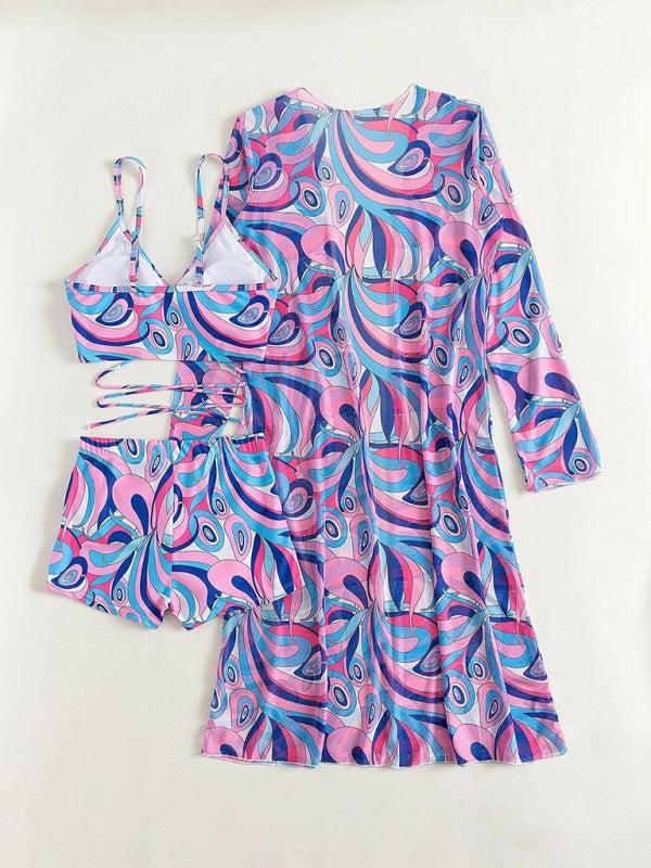 Quenelle Swim Set | Retro Bikini, Shorts & Kimono