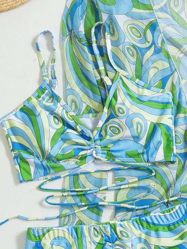 Quenelle Swim Set | Retro Bikini, Shorts & Kimono