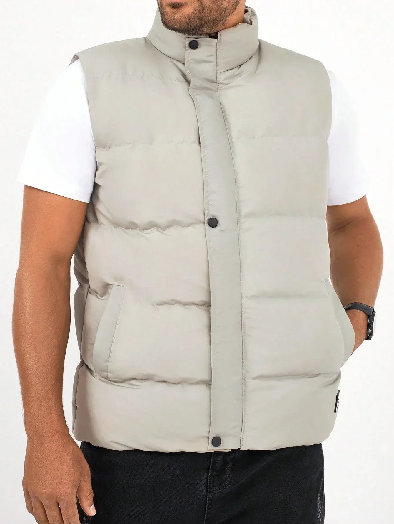 Insulated Padded Vest - Waterproof Zip Front Jacket