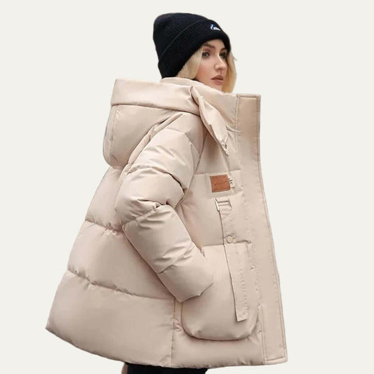 Relaxed Fit Hooded Snow Parka Jacket - OutfitLondon