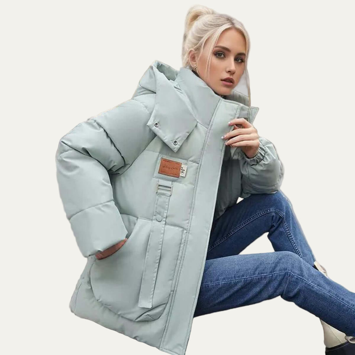 Relaxed Fit Hooded Snow Parka Jacket