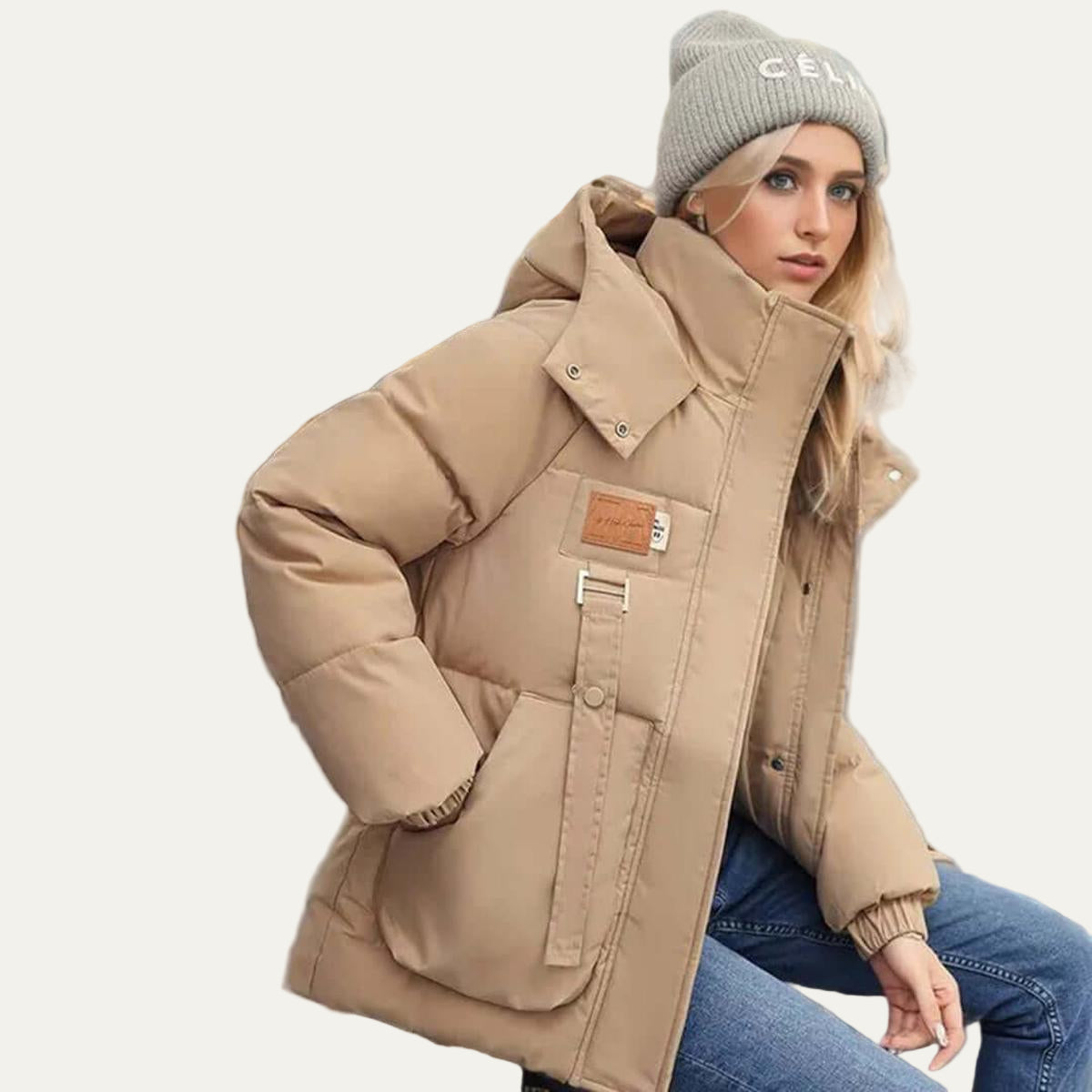 Relaxed Fit Hooded Snow Parka Jacket