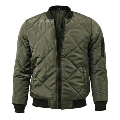 Slim Fit Padded Bomber Coat