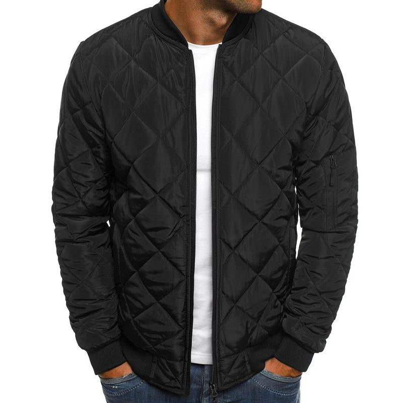 Slim Fit Padded Bomber Coat