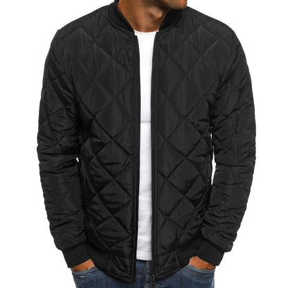 Slim Fit Padded Bomber Coat