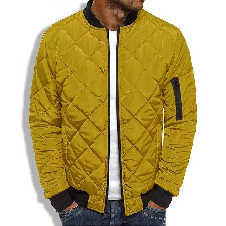 Slim Fit Padded Bomber Coat
