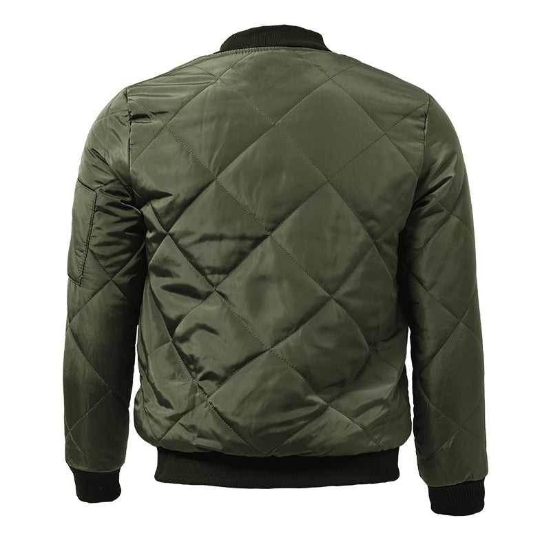Slim Fit Padded Bomber Coat