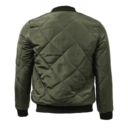 Slim Fit Padded Bomber Coat