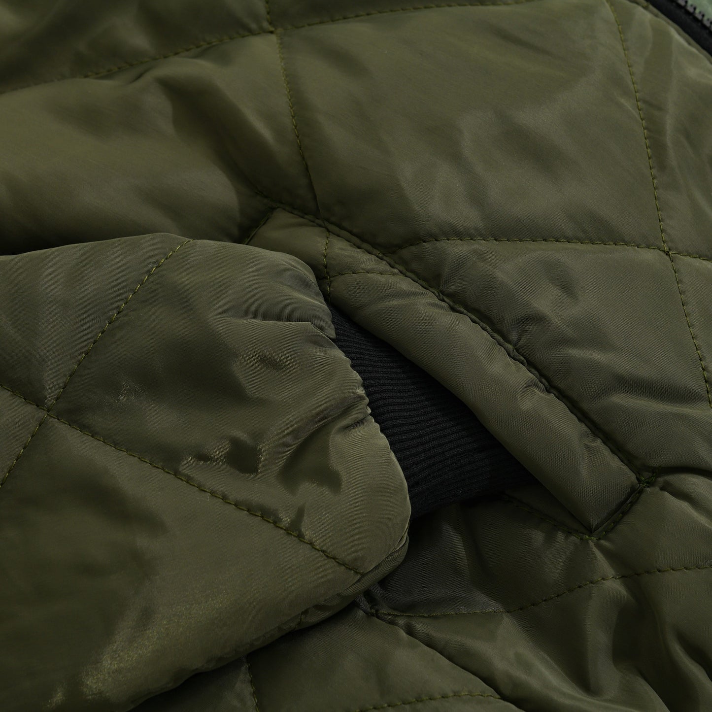 Slim Fit Padded Bomber Coat