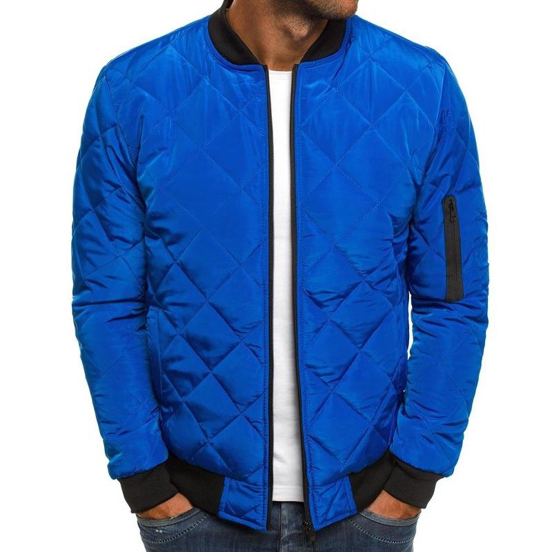 Slim Fit Padded Bomber Coat
