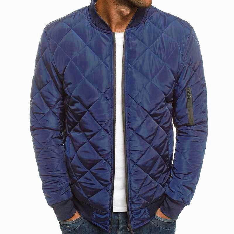 Slim Fit Padded Bomber Coat