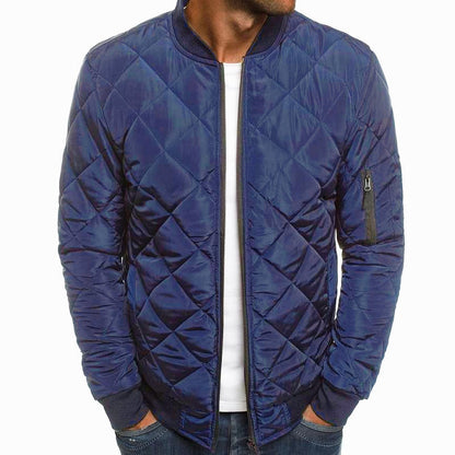 Slim Fit Padded Bomber Coat