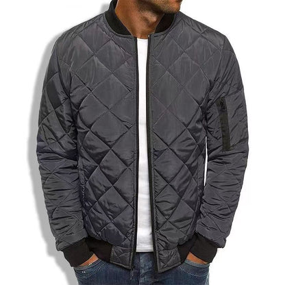 Slim Fit Padded Bomber Coat