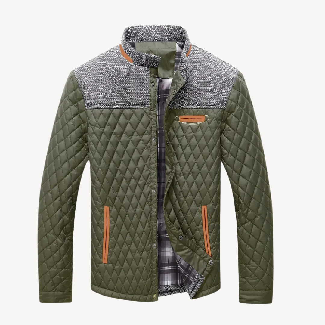 Warm Quilted Puffer Jacket for Men
