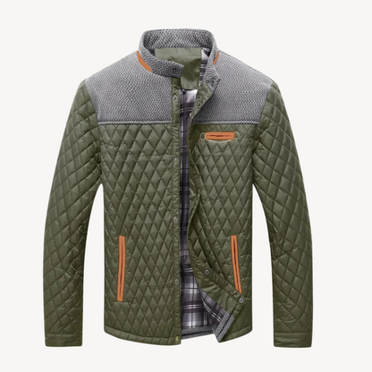 Warm Quilted Puffer Jacket for Men