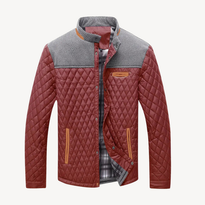 Warm Quilted Puffer Jacket for Men