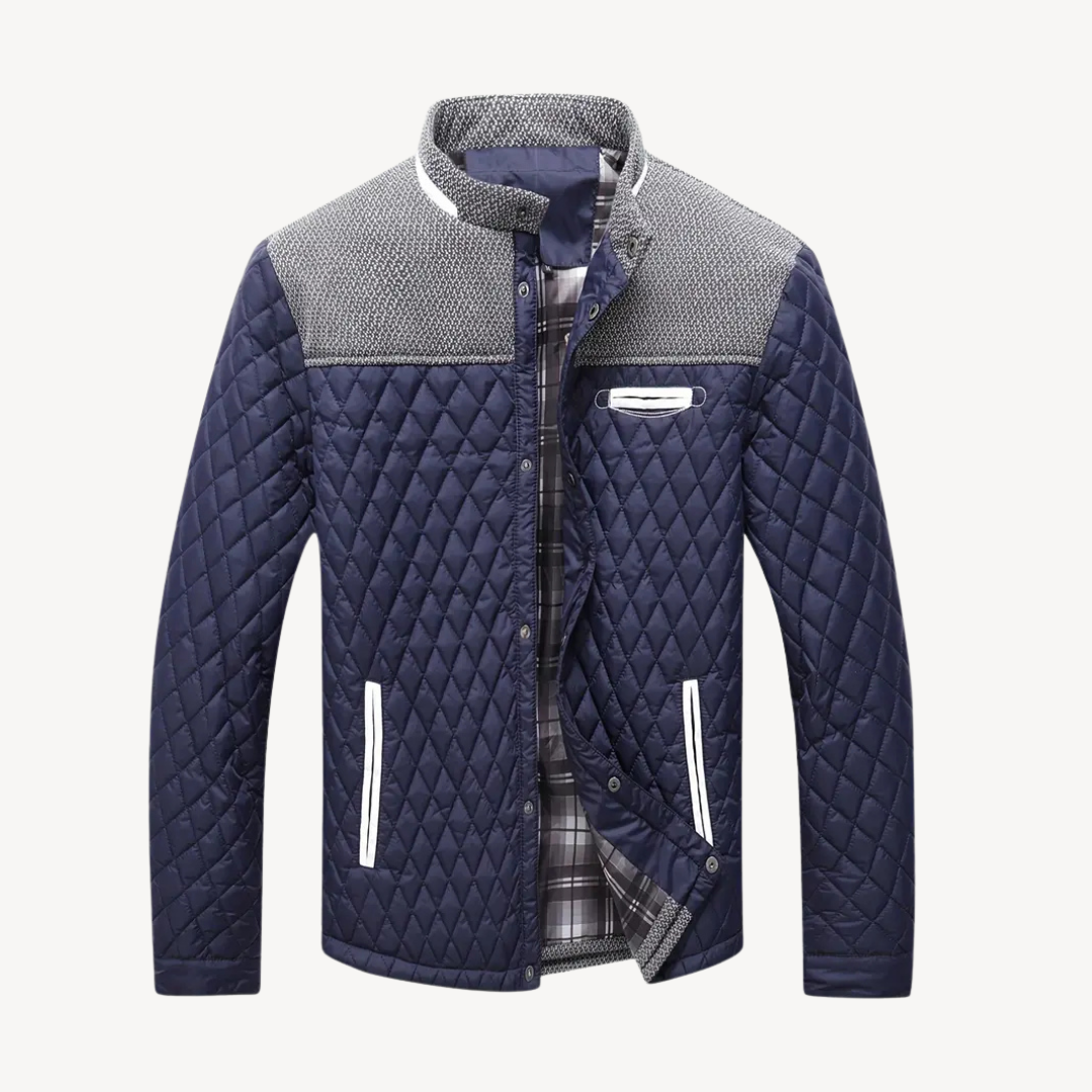 Warm Quilted Puffer Jacket for Men