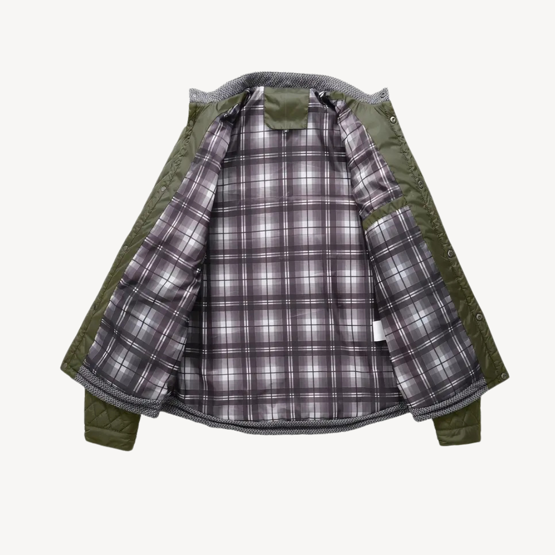 Warm Quilted Puffer Jacket for Men