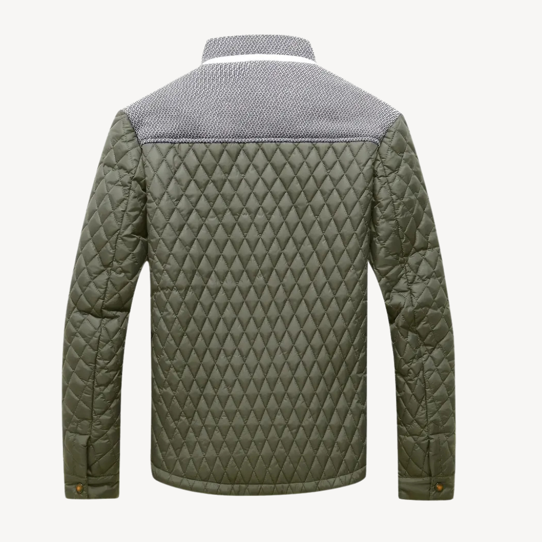 Warm Quilted Puffer Jacket for Men