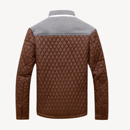 Warm Quilted Puffer Jacket for Men