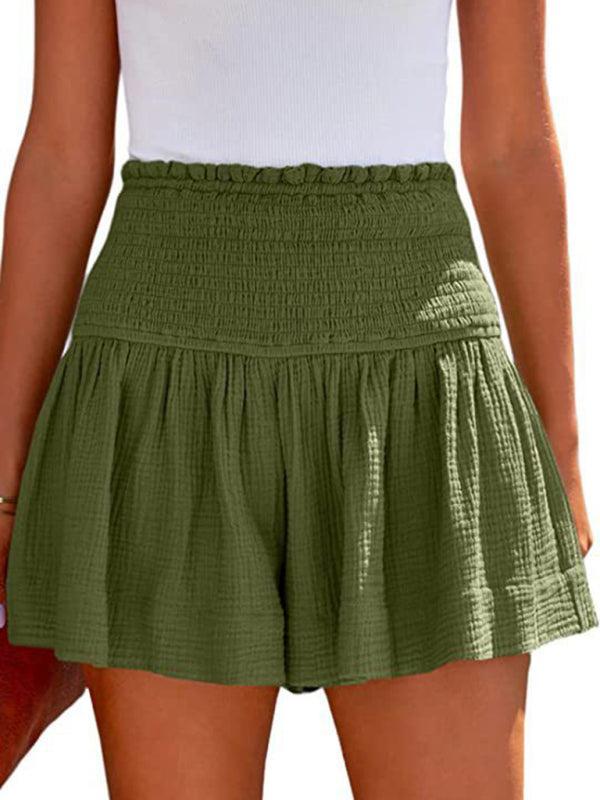 Elegant High Waisted Loose Fit Shorts