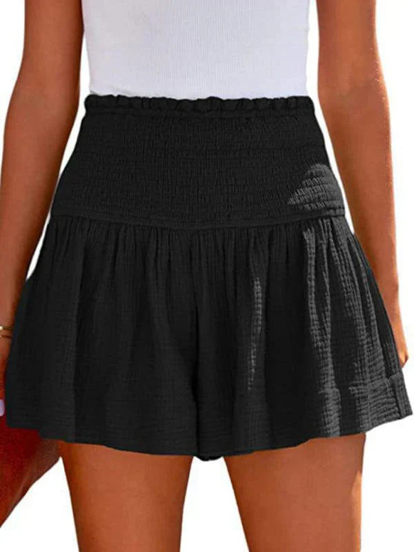 Elegant High Waisted Loose Fit Shorts