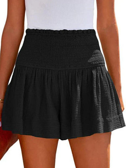 Elegant High Waisted Loose Fit Shorts