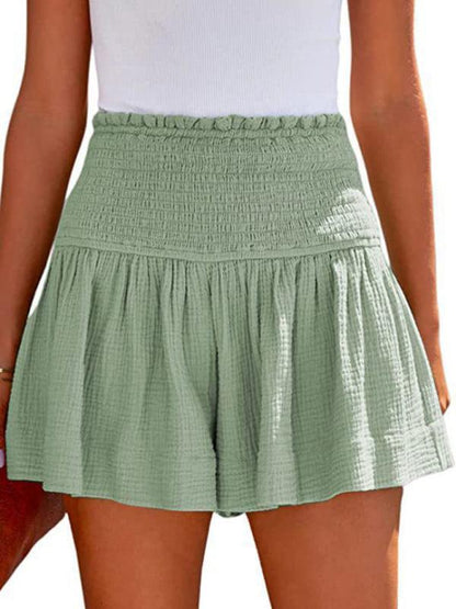 Elegant High Waisted Loose Fit Shorts
