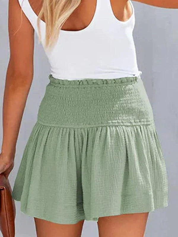 Elegant High Waisted Loose Fit Shorts