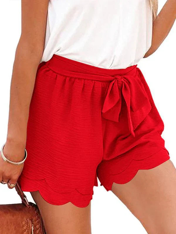 Floral Tie Waist Shorts