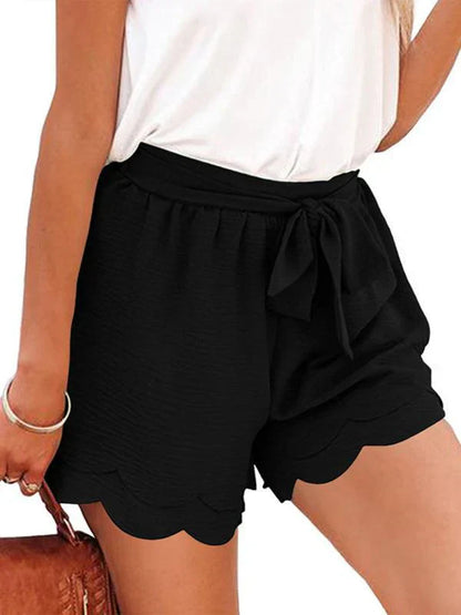 Floral Tie Waist Shorts
