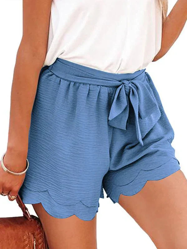 Floral Tie Waist Shorts