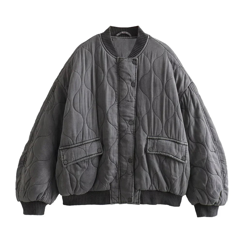 Soft Women's Puffy Winter Coat - Warm Relaxed Fit Jacket