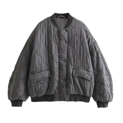 Soft Women's Puffy Winter Coat - Warm Relaxed Fit Jacket