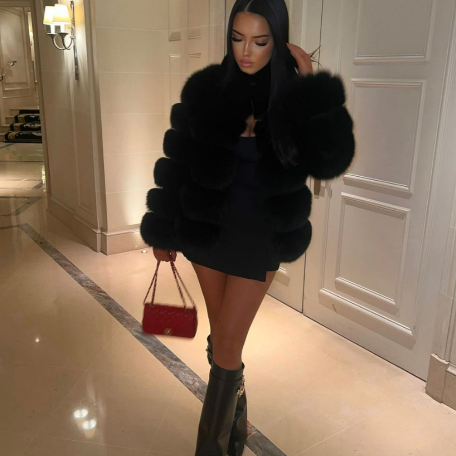Cozy Fake Fur Jacket - Warm Winter Parka Coat