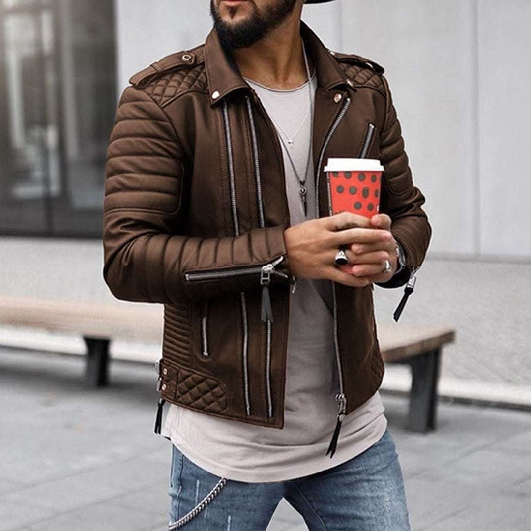 Premium Padded Leather Motorcycle Jacket