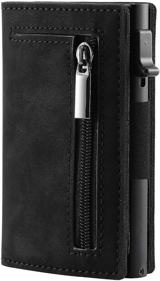 Slim Protective Leather Wallet with Card Protection - OutfitLondon