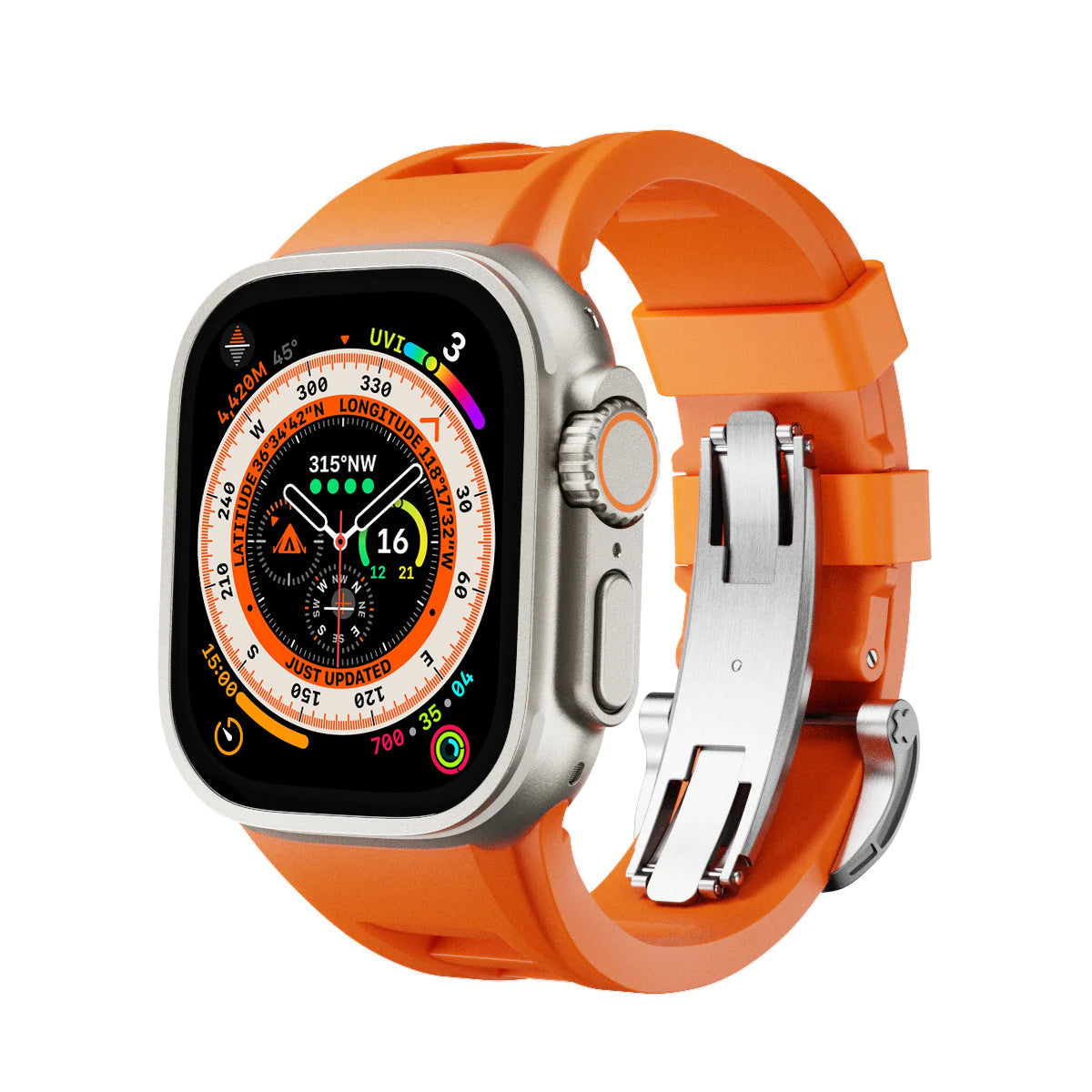 Flexible Rubber Apple Watch Fitness Band Strap - OutfitLondon