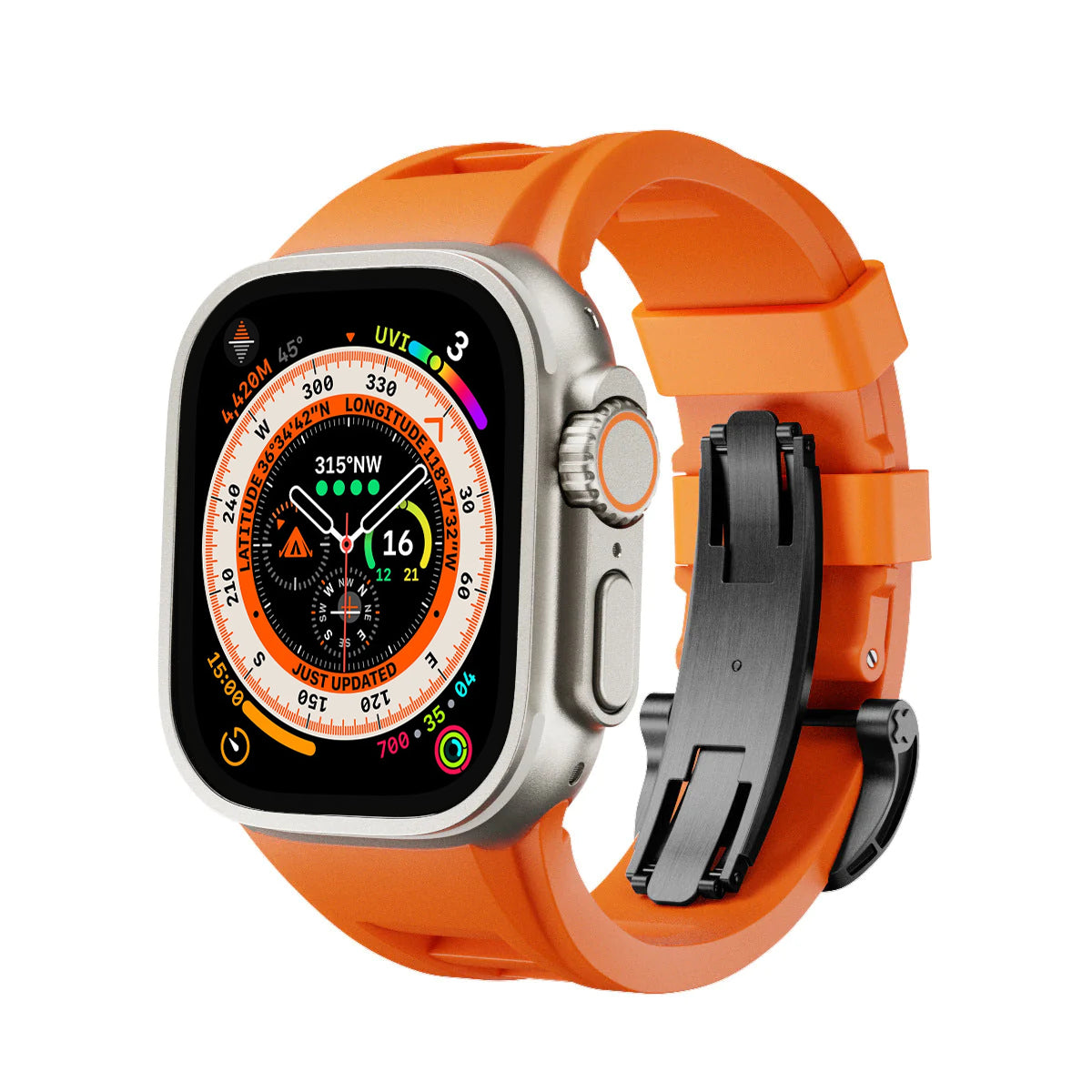 Flexible Rubber Apple Watch Fitness Band Strap