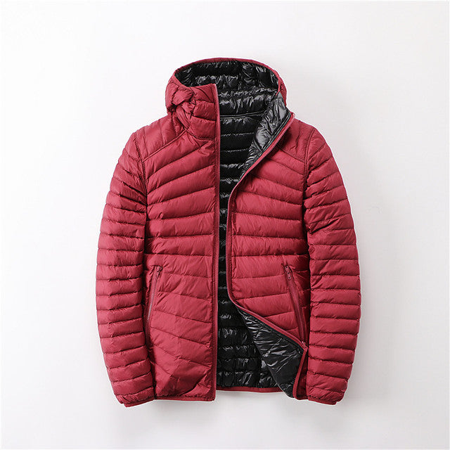 Waterproof Mens Jacket With Hooded Parka