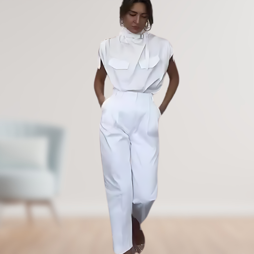 Chic Strapless One Piece Jumpsuit