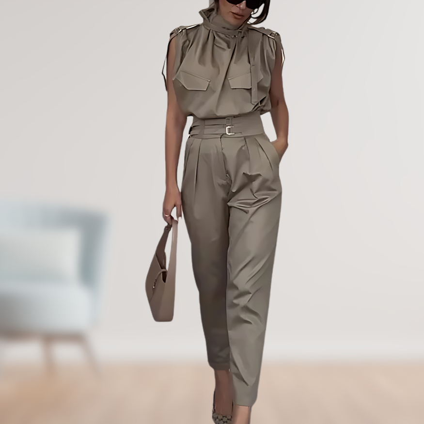 Chic Strapless One Piece Jumpsuit - OutfitLondon