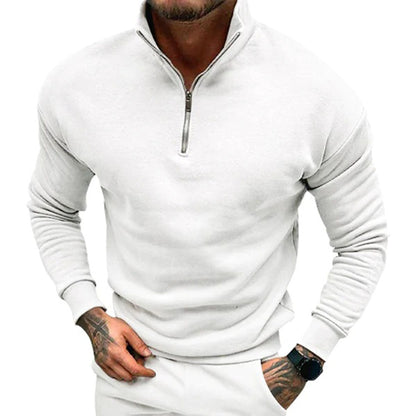 Men's Zip Up Fleece Sweater - OutfitLondon