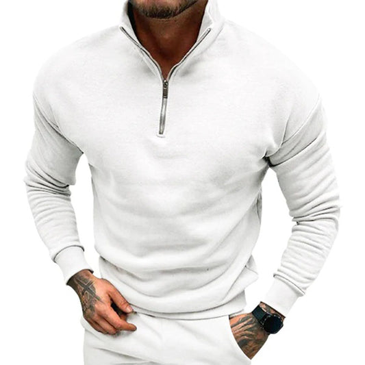 Men's Zip Up Fleece Sweater - OutfitLondon